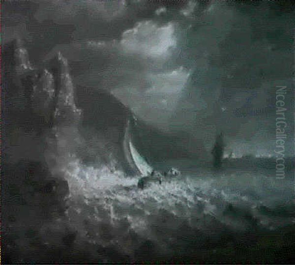 Sailing Near A Rocky Coast - view 1