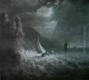 Sailing Near A Rocky Coast by Paolo Calvi