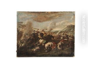 Cavalry Skirmish Between Turks And Crusaders