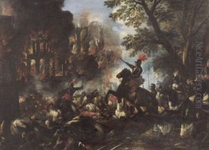 Scontro Di Cavalleria by Antonio Calza