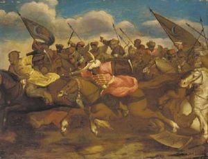 Turks In A Cavalry Charge