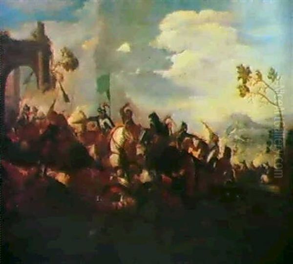 Reitergefecht Vor Ruinen. - view 1