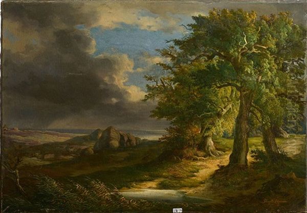 Paysage Sous Un Ciel D"orage - view 1