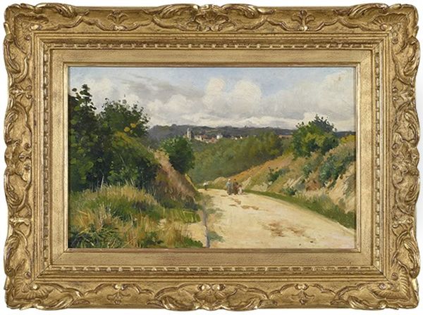 Travelers On A Road - view 1