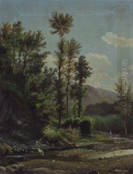Paesaggio Con Torrente - view 1