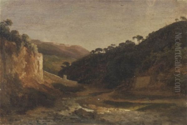 Paesaggio Collinare Con Torrente - view 1