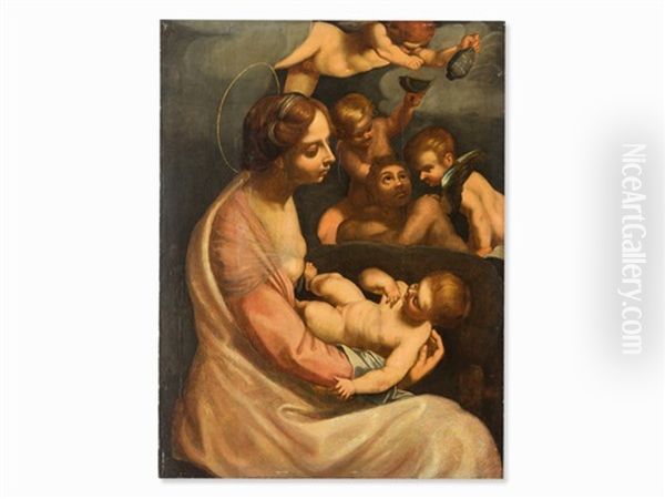 Madonna And Child With Angels - view 1