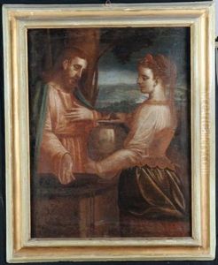 Samaritana Al Pozzo by Luca Cambiaso