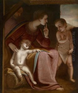 Die Heilige Familie Mit Dem Johannesknaben