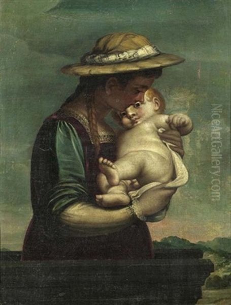 Madonna Mit Kind (la Madonna Del Cappello) - view 1