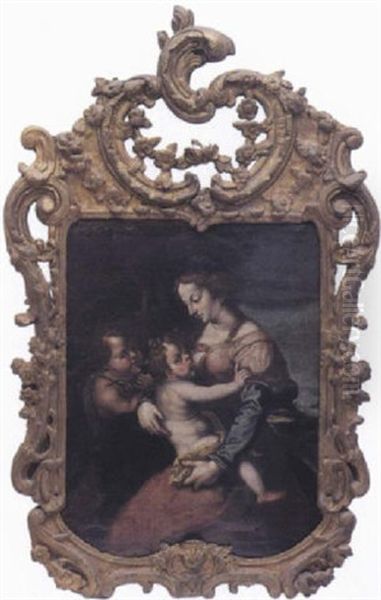 Vierge A L'enfant Avec Saint Jean-baptiste - view 1