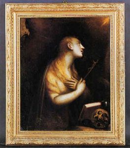 La Maddalena Penitente Con Il Crocefisso