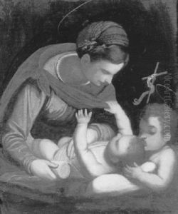 La Vierge A L'enfant Et Saint Jean-baptiste