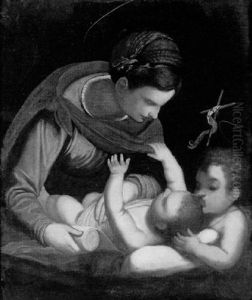 La Vierge A L'enfant Et Saint Jean Baptiste La Vierge A L'enfant Et Saint Jean Baptiste