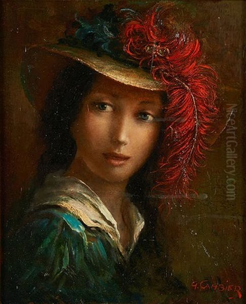 Portrait A La Plume Rouge - view 1