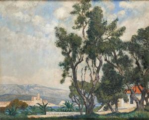 Vue Mediterraneenne by Louis Gustave Cambier