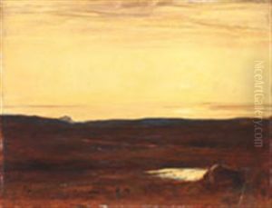 Highland Landscape At Dusk by David Young Cameron