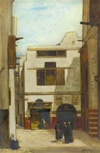 A Street In Cairo by David Young Cameron