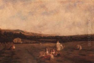 Women And Children In A Field Women And Children In A Field