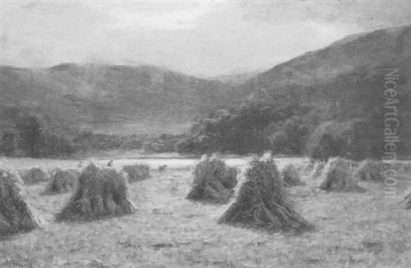 Harvesting In The Trossochs - view 1