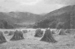 Harvesting In The Trossochs by Duncan Cameron
