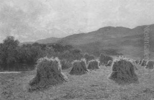Harvest Field Near Duncraggan by Duncan Cameron