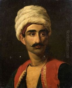 Portrait Presume De Hassan, L'un Des Deux Gardiens De La Girafe Zarafa