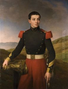 Bildnis Eines Knaben In Franzosischer Grenadier-uniform by Alexandre-Francois Caminade