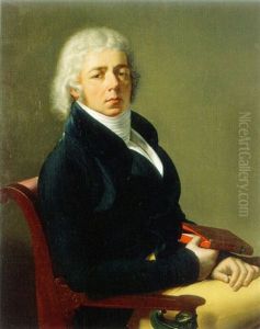 Portrait D'homme Assis Tenant Un Livre