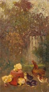 Feeding Chickens by Robert Camm