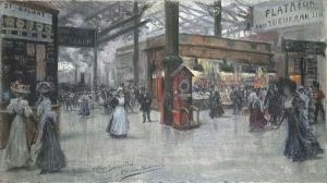 Victoria Station by Eugenio Alvarez Dumont