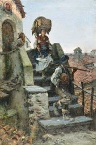 Le Depart Des Travailleurs by Michele Cammarano