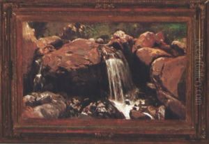 Falls On A Rocky Stream Falls On A Rocky Stream
