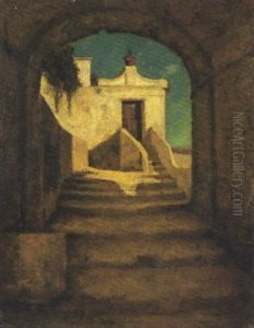 Luce Nell'antico Vicolo by Michele Cammarano
