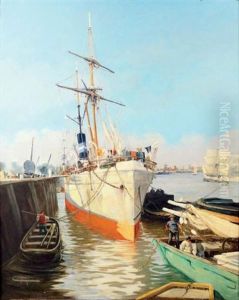 Le Havre, Bateau Au Port
