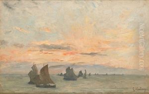 Coucher De Soleil Sur Les Regates