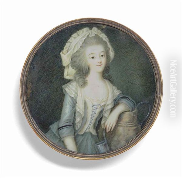 A Young Lady In The Guise Of A Milkmaid - view 1