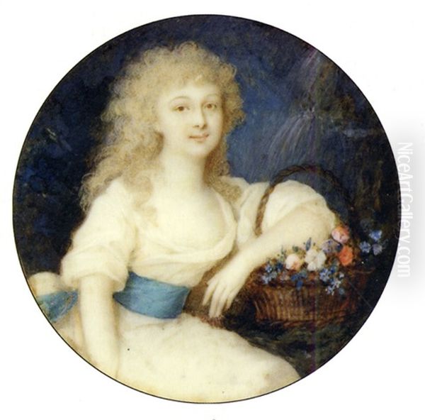 Madeleine De Mericourt Dans Un Paysage - view 1