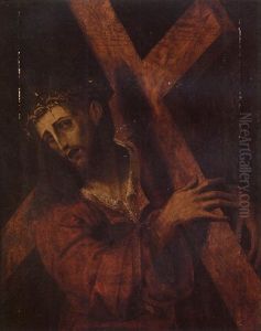 Christ On The Road To Calvary by Pedro Campana