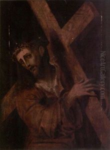 Christ On The Road To Calvary by Pedro Campana