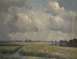 Looking Over Flatford Marshes Towards Great Yarmouth
