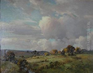 Landscape With A Castle And Cattle Grazing Landscape With A Castle And Cattle Grazing