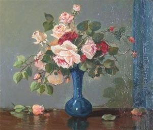 Still Life With Pink And Red Roses Still Life With Pink And Red Roses