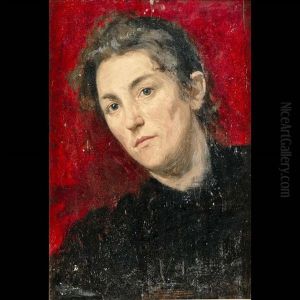 Ritratto Di Emma Tolles Campestrini by Alcide Davide Campestrini