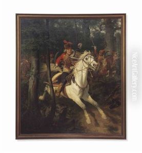 The Charge Of The Royal Prussian Hussars by Wilhelm Camphausen