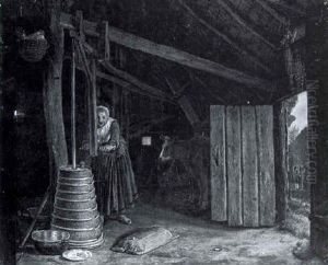 La Fermiere Dans L'etable La Fermiere Dans L'etable