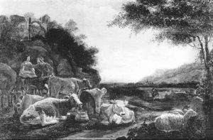 Hirtenszene In Einer Landschaft Hirtenszene In Einer Landschaft