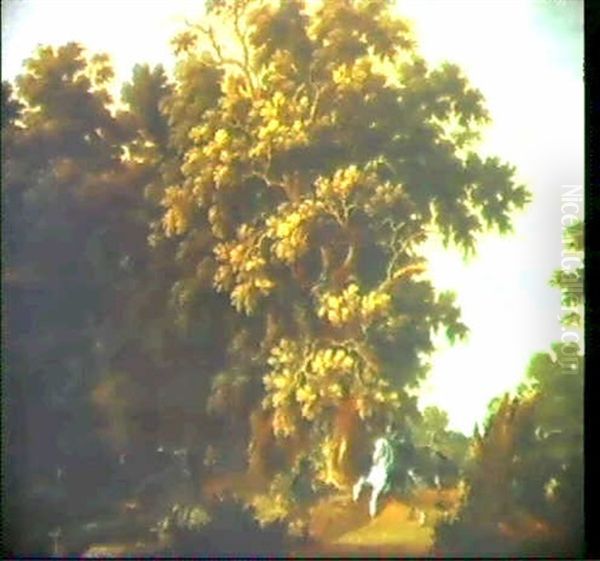 Paysage Boise Avec Attaque De Brigands - view 1