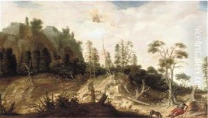A Rocky Landscape With Venus And Adonis