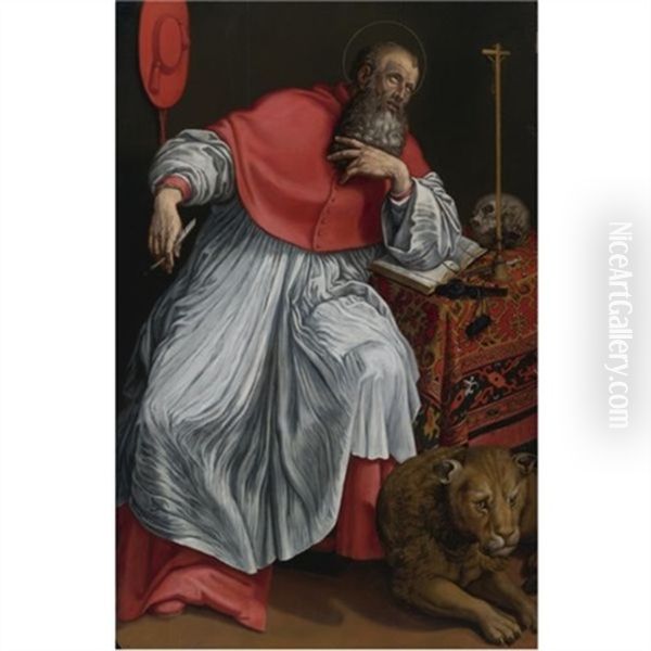 St. Jerome In His Study - view 1